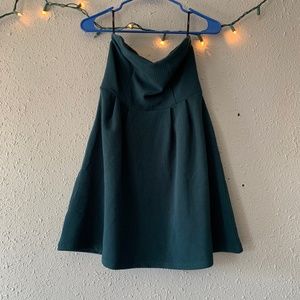Deep Green Strapless Dress